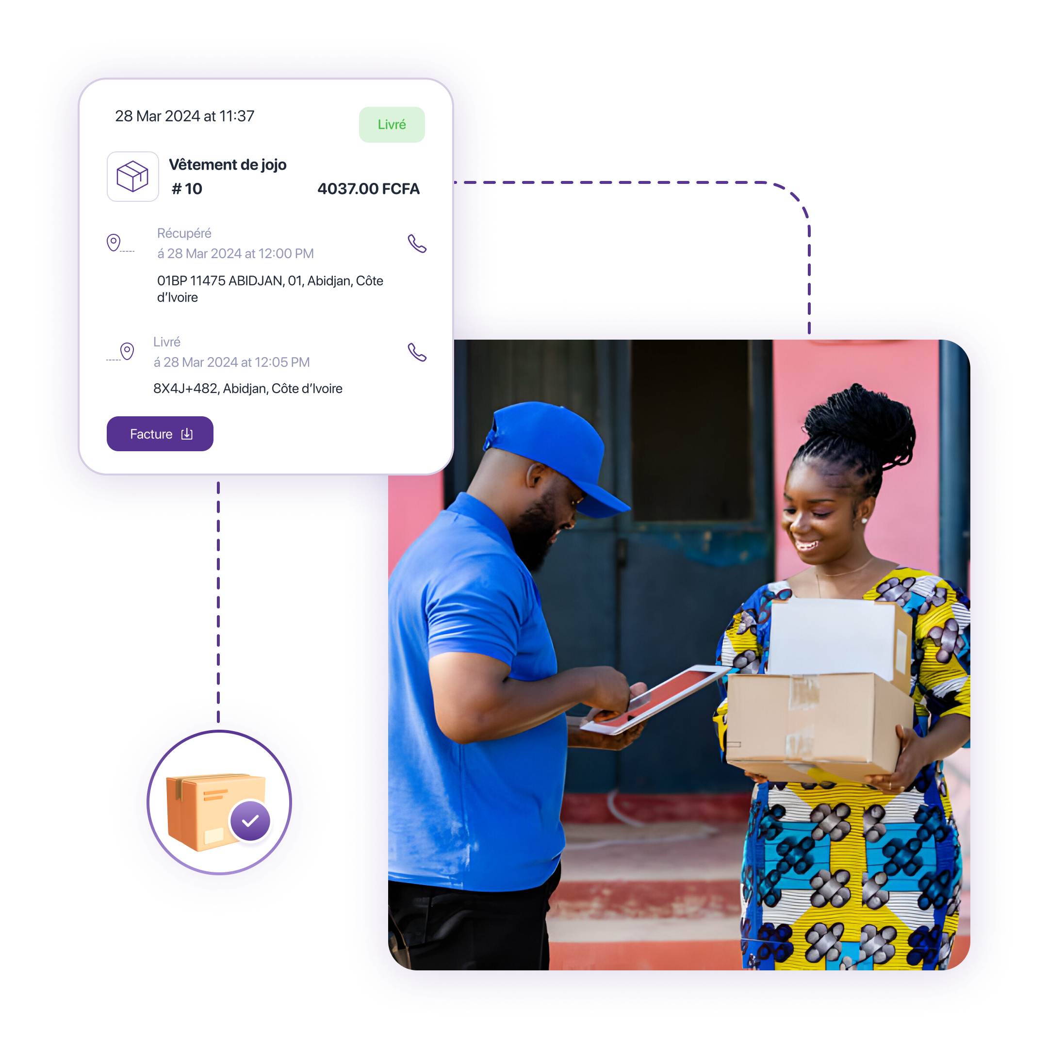 Delifast - Entreprise de livraison de colis à domicile à Abidjan Delifast - Entreprise de livraison de colis à domicile à Abidjan